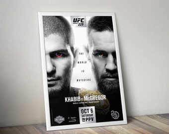 UFC 229 Poster Genuine Design Khabib vs McGregor