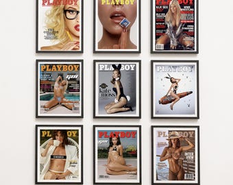 Playboy Wall Art | Playboy Magazine | Vintage Playboy Print | Home Decor Playboy Bunny | Retro Wall Art | A4 - A0 Ultra High Quality Prints