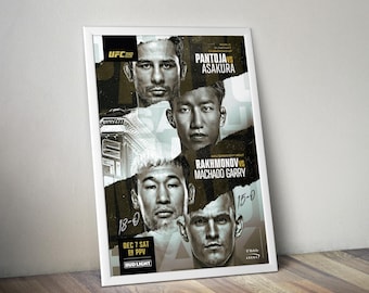 UFC 310 Poster Genuine Design | Pantoja vs Asakura | Machado Garry vs Rakhmonov