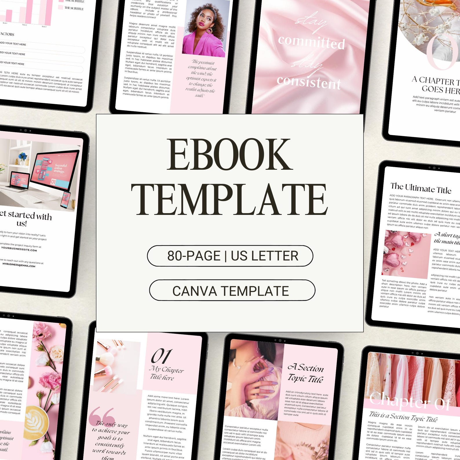 Ebook Template Canva Digital Ebook for Business Coach Workbook