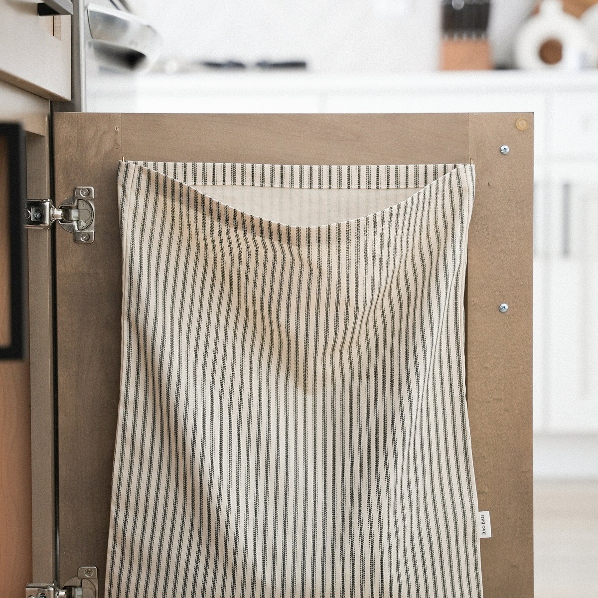 Handmade Natural Cotton Vintage Rag Bag Reusable Cloth & Dish Towel Holder for Kitchen, Laundry Room, Bathroom Storage Simplistic Design - Etsy