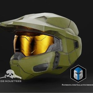 Halo 3 master chief helmet - 3d printed full-size  - master chief's helmet for cosplay, collectors, and gamers