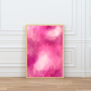 WYNN pink abstract art 24x36 inch digital download print vibrant modern wall art