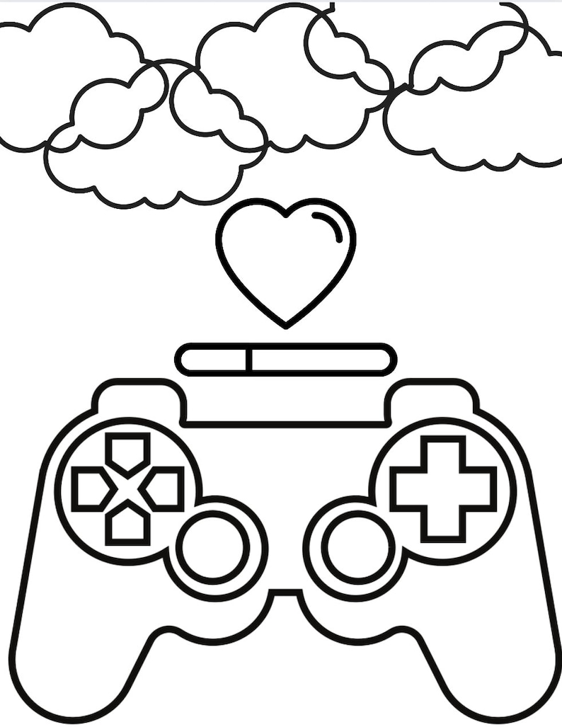 Video Game Coloring Pages for All Ages - Etsy