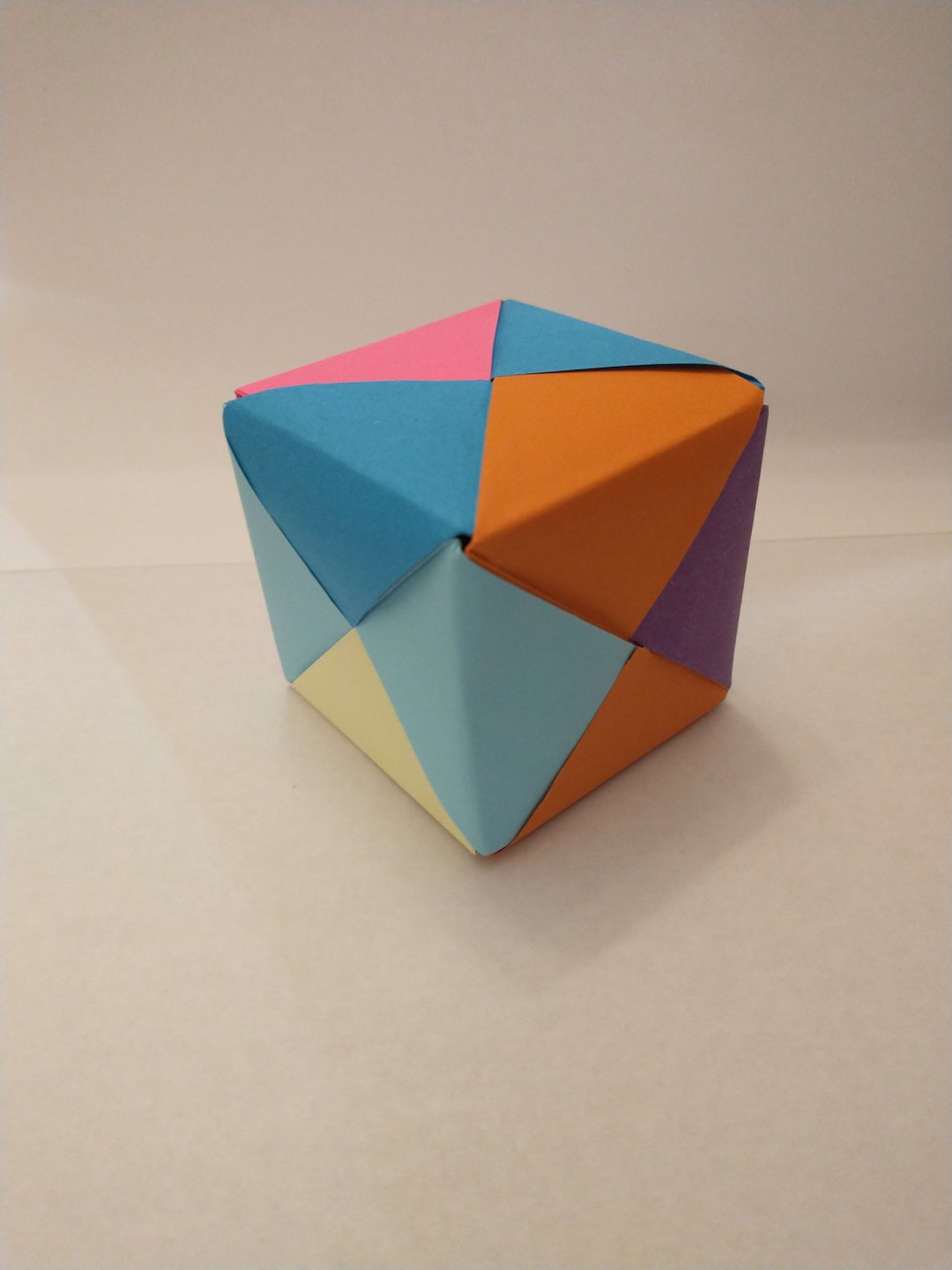 Origami Puzzle Box, Present Box, Origami Cube Etsy