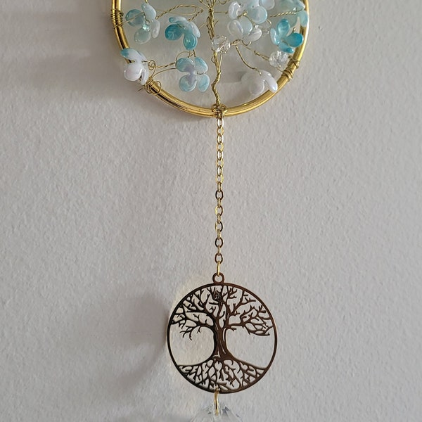 attrape soleil suncatcher  arbre fleuri