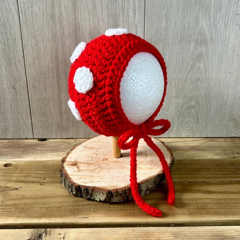 Mushroom - Pink Baby Hat