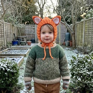Crochet Pixie Fox Bonnet: Handmade Fox Baby Hat