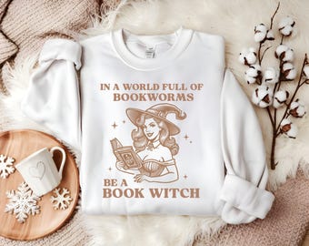 Koszulka z wiedźmą z książek | Bluza retro halloweenowa Witchcore