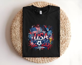 USA World Cup 2026 T-Shirt | American Soccer Fan Tee | Patriotic US Football Apparel | Host Country Supporter Gift