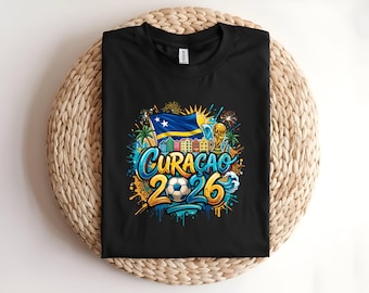 Curacao World Cup 2026 T-Shirt | Vibrant Soccer Fan Tee | Caribbean Pride Jersey | Travel Souvenir Gift | Football Apparel