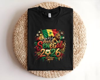 Senegal World Cup 2026 T-Shirt | Lion of Teranga Football Fan Gift | Soccer Tournament Jersey Top | African Pride Tee