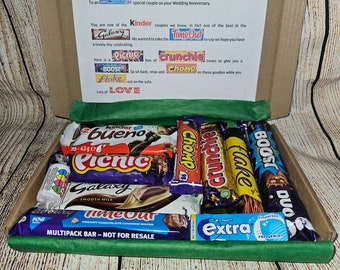 Gifts for couples | Wedding Anniversary Sweet Treat Box | Couple Gifts | Happy Anniversary | Wedding Anniversary chocolates | Gifts for them