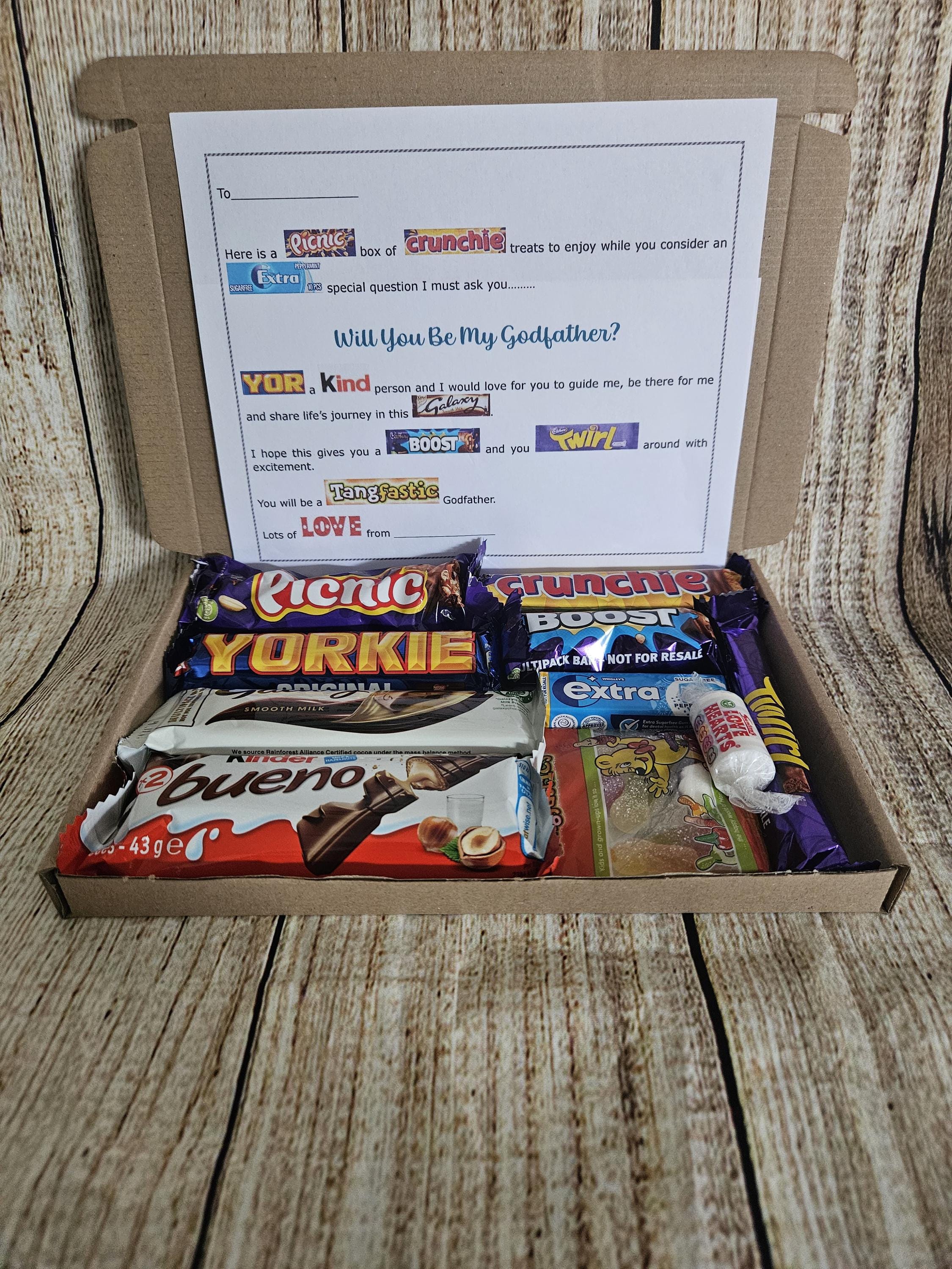 Will You Be My Godfather? | Sweet Treat Box | Personalised