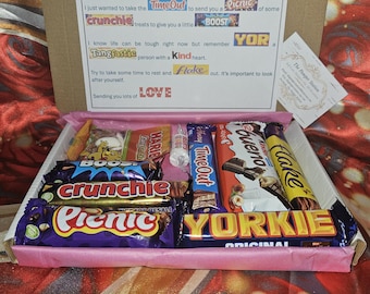 Thinking of You sweet treat box | Sweet treat gift box | Here for you treat box | Thinking of you | Sympathy | Care package | Gift for you