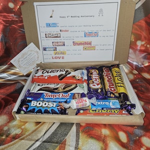 5th Wedding Anniversary | Sweet Treat Box | 5th Anniversary gift | Treat box for couples| Wedding Anniversary Treat Box | Anniversary gift