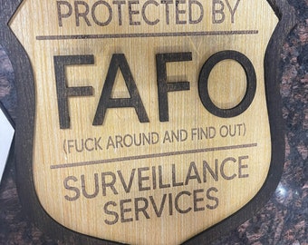 HANDMADE FAFO SIGN