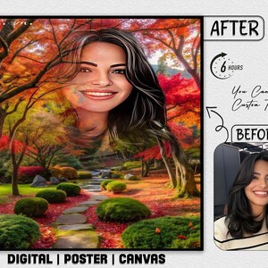 Custom Soft Sketch Glow Watercolor Pencil Art Portrait Art Effect Portrait Your Photo Social Profile Picture Stylish Digital Poster Canvas