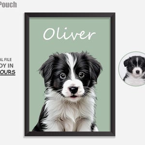 Custom Pet Portraits Using Pet Photo Personalized Digital Dog Portraits Cat Portraits Custom Dog Portraits Custom Pet Art Pet Drawing Photo