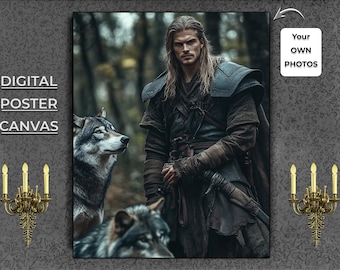 Customize your Photo into a Viking Conqueror Portrait Immortalizing Raider Seafarer Spirit Personalized Artwork 16 Designs to Choose from