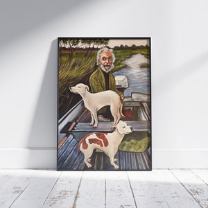 Goodfellas Old Man and Dogs "painting" replica poster art print - Good Fellas - Martin Scorsese - Robert DeNiro Joe Pesci Ray Liotta