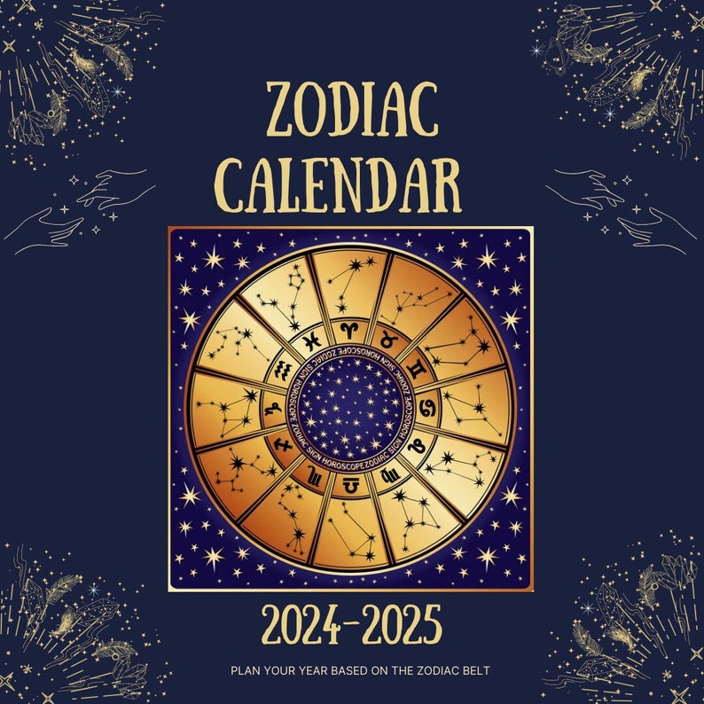 20242025 Zodiac Calendar Astrology Theme Zodiac Signs Horoscope