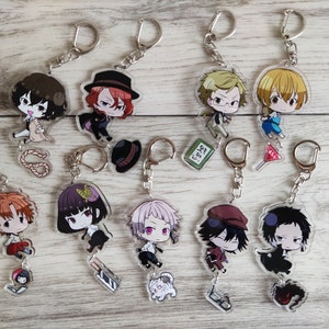 Anime Acrylic Keychain, Bungo Stray Dogs Keychain