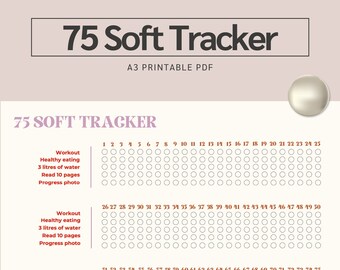 75 Soft Challenge Printable Tracker - Instant Download - Etsy