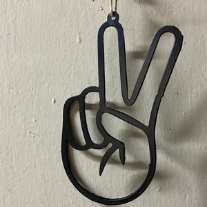 Peace Sign Ornament