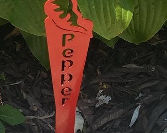 Red Pepper Garden Stake