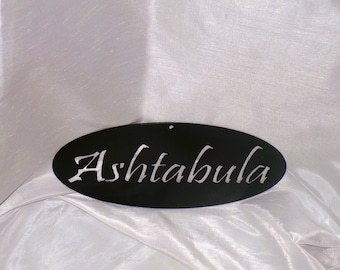 Ashtabula Oval Sign