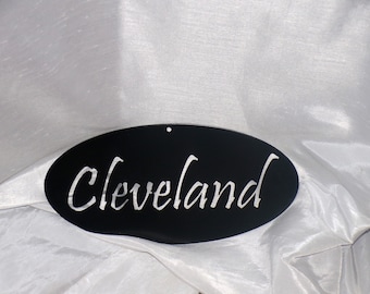 Cleveland Oval Sign