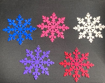 Snowflake Ornaments (Multiple Colors)