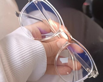 Gafas anti-luz azul, montura transparente para gafas de ordenador para mujeres y hombres: ¡protección para sus ojos!