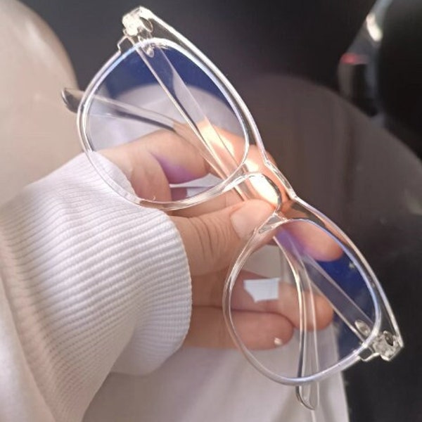 Anti-Blaulicht-Brille, transparentes Computer-Brillengestell für Damen und Herren – Schutz für Ihre Augen!