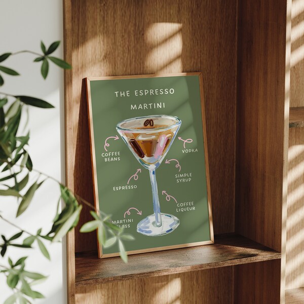 Cocktail Poster Etsy