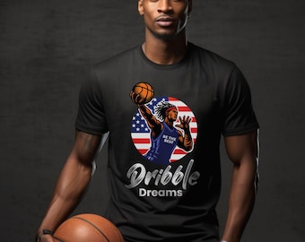 Dribble Dreams Short Sleeve Tee, Basketball Lovers T-shirt, Basketball T-shirt