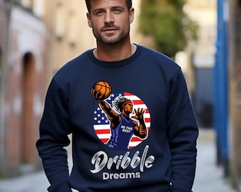 Dribble Dreams Basketball Crewneck Sweatshirt