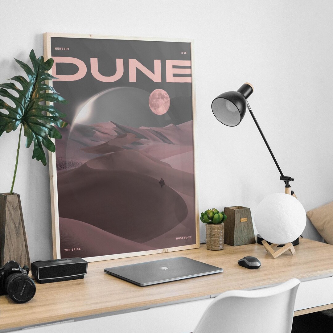 DUNE NIGHT | Dune Inspired Fine Art Poster, Sci-fi Vintage Movie Print ...