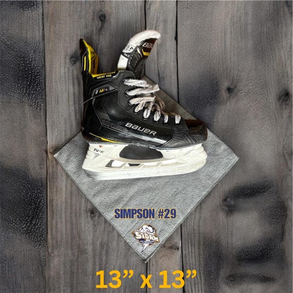 Hockey skate Towel for skates custom hockey skate towel personalized skate towel custom towel for skates gifts for hockey player towel