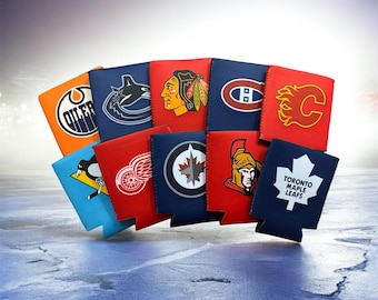 Funda de neopreno para cerveza del equipo de hockey de la NHL: un regalo para los fanáticos del hockey