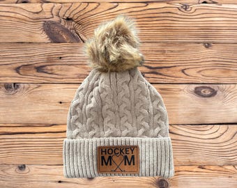Hockey Mom Toque Personalized Hockey Toque Custom Hockey Toque Hockey Number Toque Custom Hockey Mom Beanie Personalized Hockey Beanie