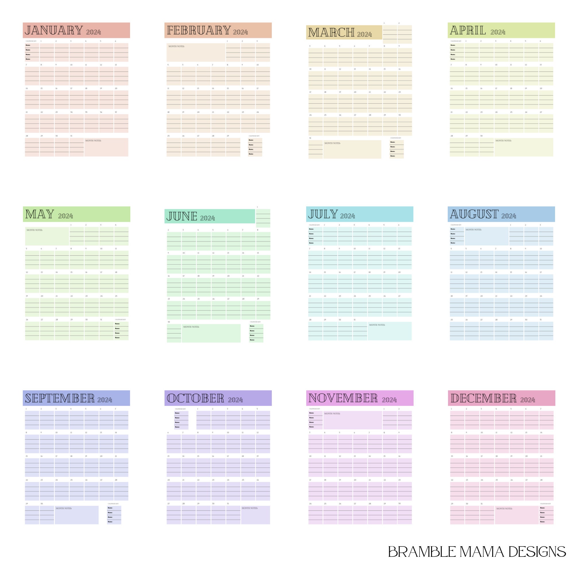 2024 2025 Family Calendar Printable - Il Fullxfull.5708603930 5ky6 