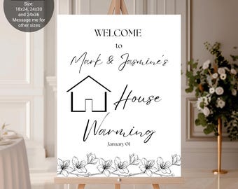 Housewarming Welcome Sign: Editable New Home Party Decor (Digital)
