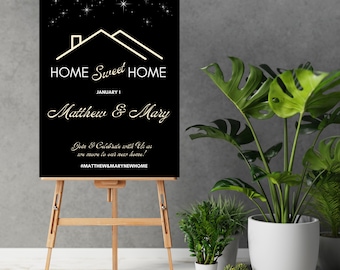 Editable Housewarming Welcome Sign: New Home Party Decor (Digital Download)