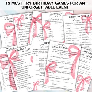 Juegos de cumpleaños para ella Juegos de fiesta de cumpleaños para adultos para imprimir Quién conoce a la cumpleañera Mejor cumpleaños Tarjetas de deseos de cumpleaños para peleas familiares