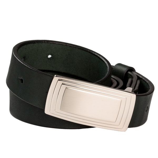 Ceinture en cuir vert foncé Femme | Cuir pleine fleur | Ceinture serre-taille en cuir, Ceinture à boucle, Ceinture en cuir véritable | Ceintures habillées pour femmes.