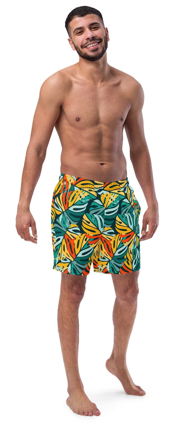 Calção De Banho Masculino Nonwe - Secagem Rápida, Com Bolsos, Cintura Elástica