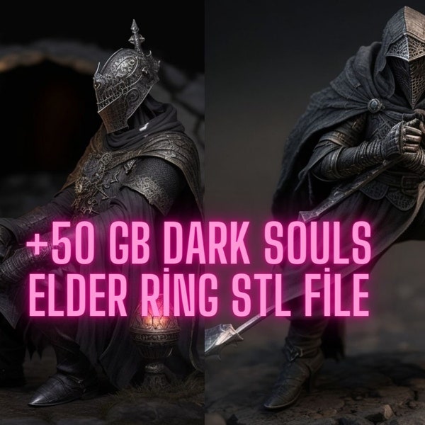 Dark Souls Elder Ring 50 GB 3D Prints Stl File