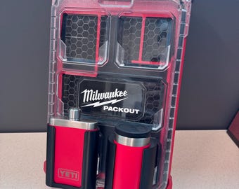 Yeti Flask / Shot Glass Holder for Milwaulkee Packout
